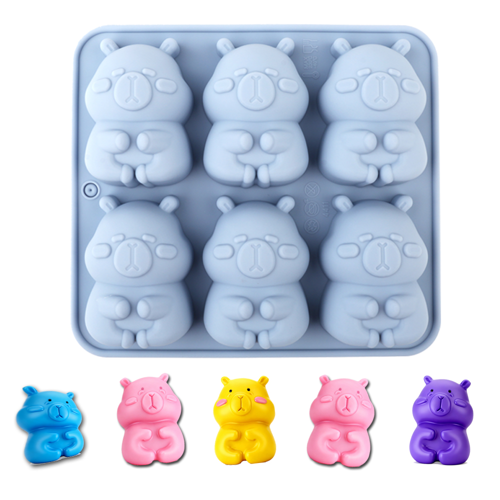 Soap Making Activity - 1. 귀여운 카피바라 모양의 실리콘 케이크