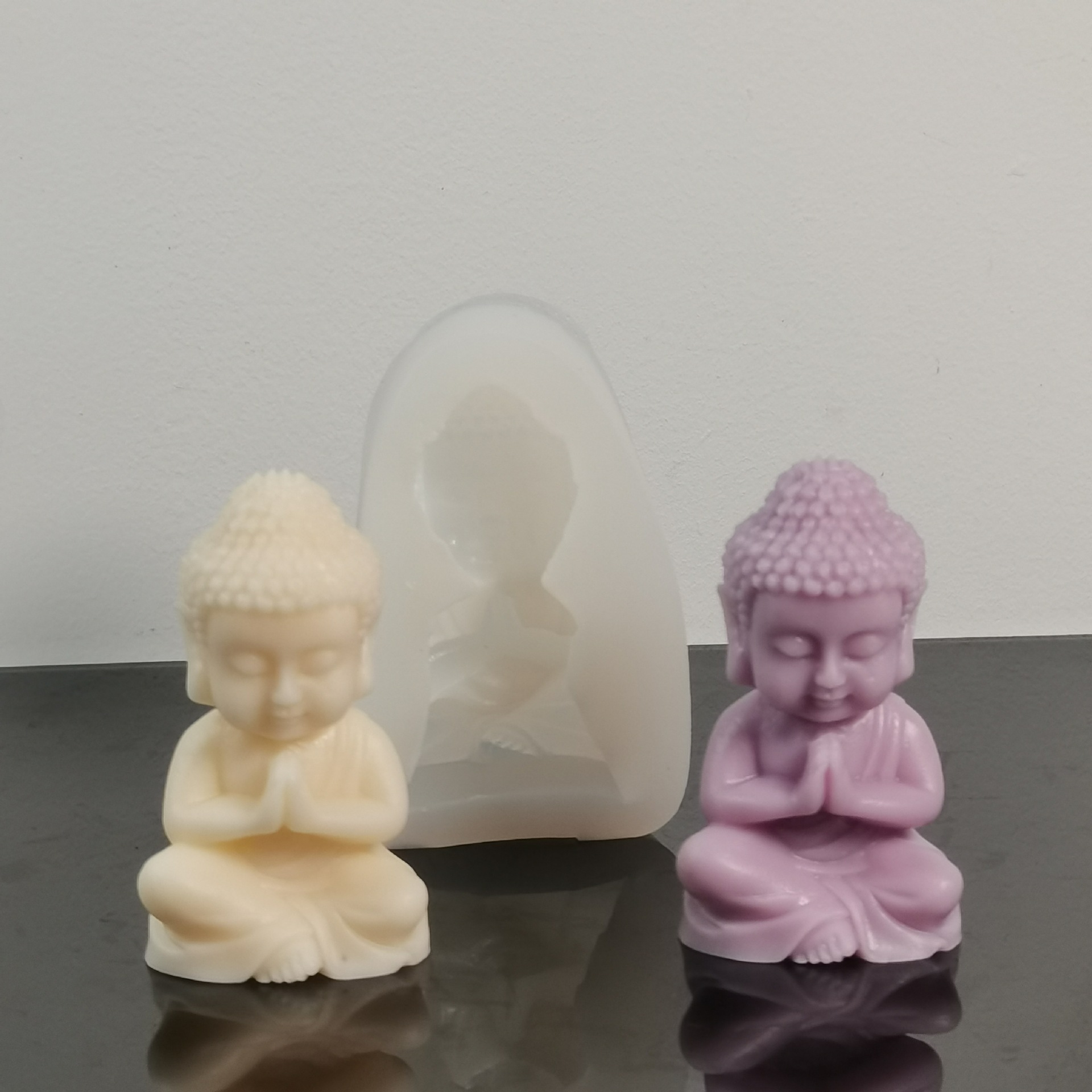 Soap Making Essentials - 3D Maitreya 실리콘 캔들 몰드 DIY
