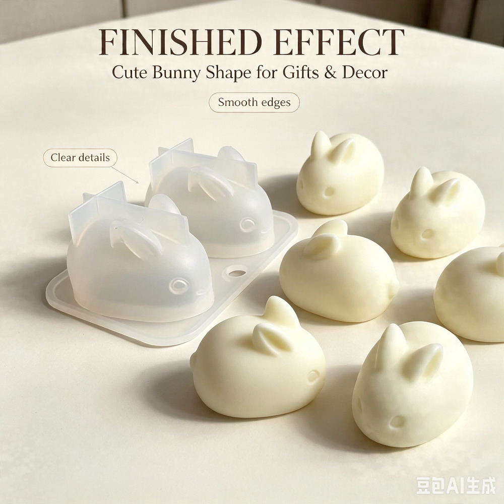 3D 미니 토끼 실리콘 몰드 식품 등급 2구 토끼 모양 - Soap Making Activity 리뷰 및 가격