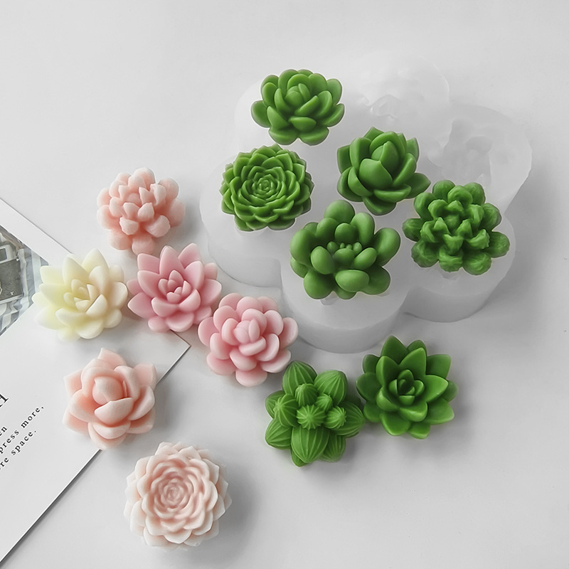 7 in 1 다육식물 선인장 실리콘 몰드, DIY 수제 - Soap Making Essentials 리뷰 및 가격