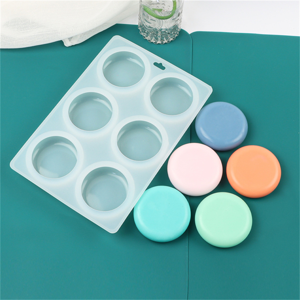 6 구멍 라운드 타원형 실리콘 비누 금형 DIY 플랫  - Soap Making Kit For Beginners 리뷰 및 가격