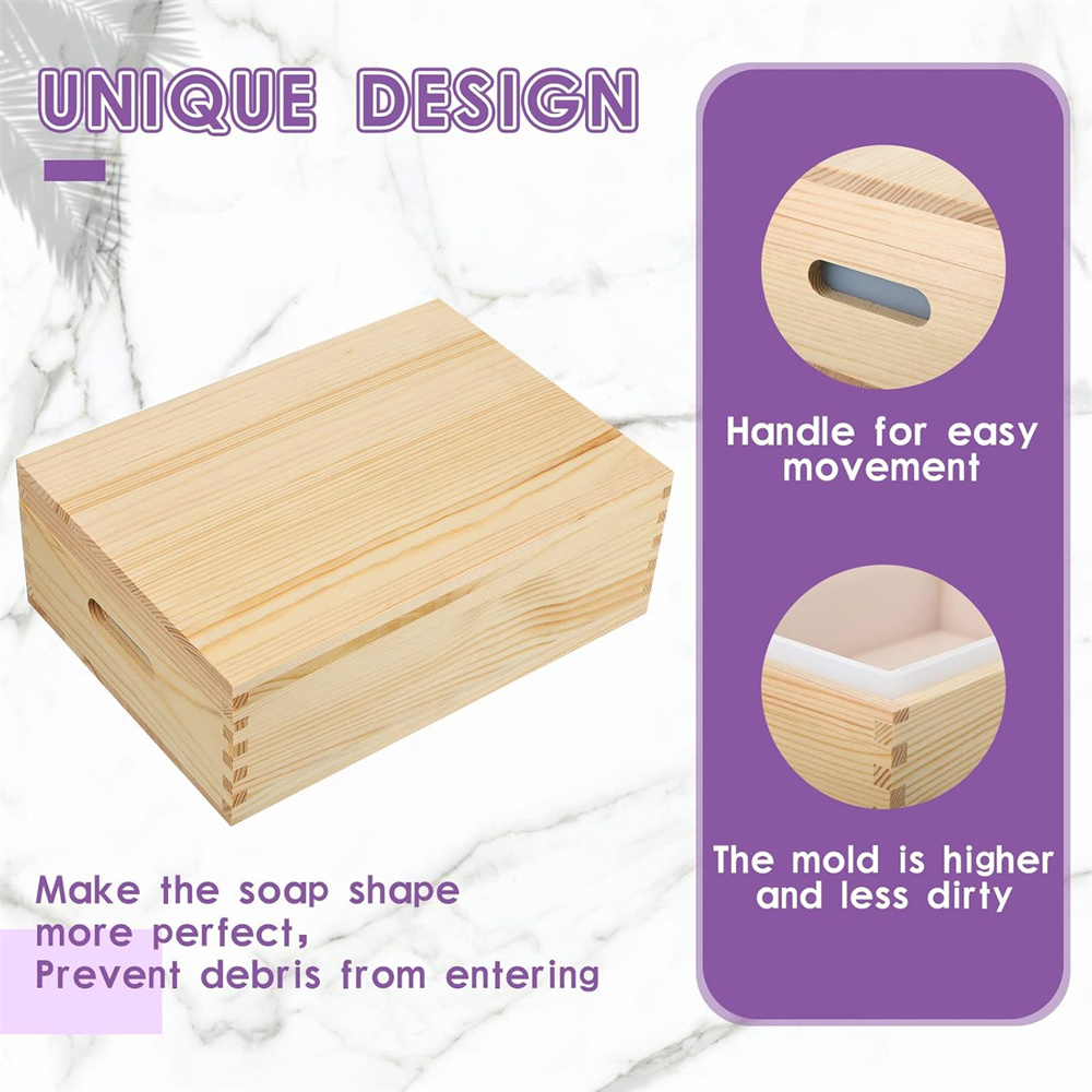 대형 비누 금형 직사각형 실리콘 라이너 금형 나무 상자 - Soap Making Kit For Beginners 리뷰 및 가격