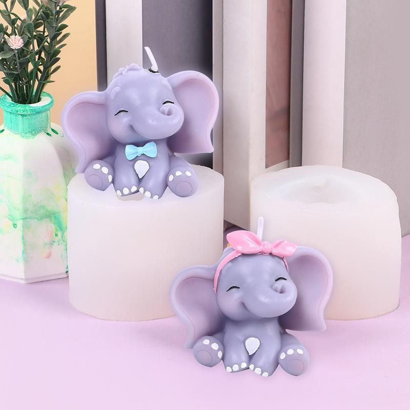 귀여운 3D 코끼리 실리콘 캔들 몰드, 쉽게 분리되는  - Soap Making Equipment 리뷰 및 가격
