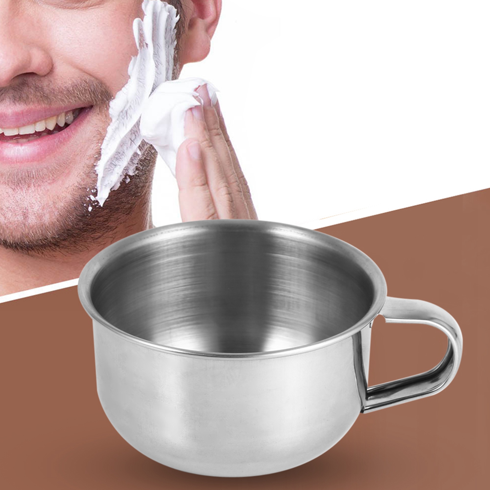 새로운 스테인리스 스틸 면도 비누 머그컵/그릇/컵 남성 - Soap Making Equipment 리뷰 및 가격