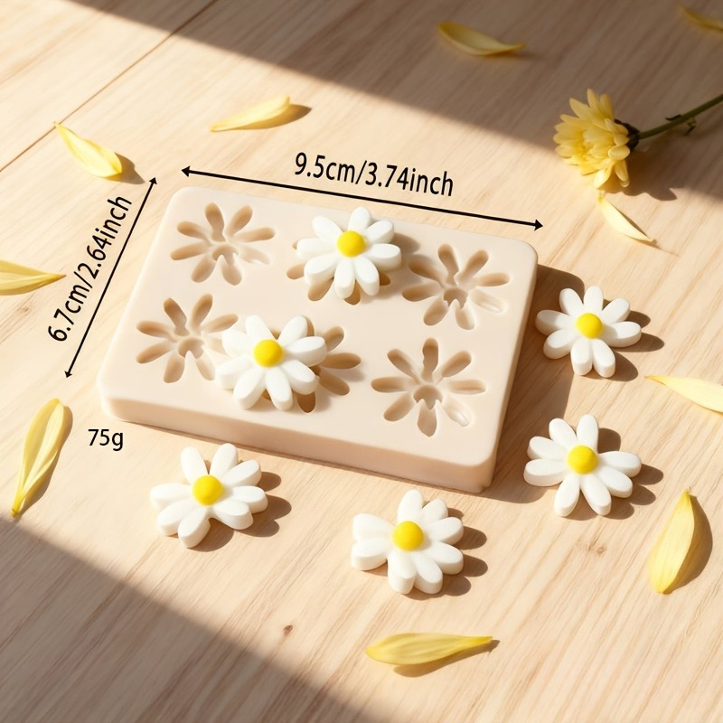 비누 양초 수지 DIY 공예 휴일 장식용 3D 데이지  - Soap Making Equipment 리뷰 및 가격