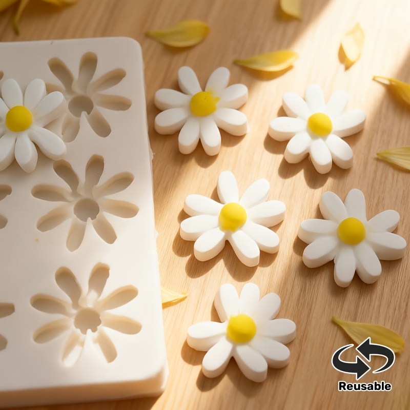 비누 양초 수지 DIY 공예 휴일 장식용 3D 데이지  - Soap Making Equipment 리뷰 및 가격