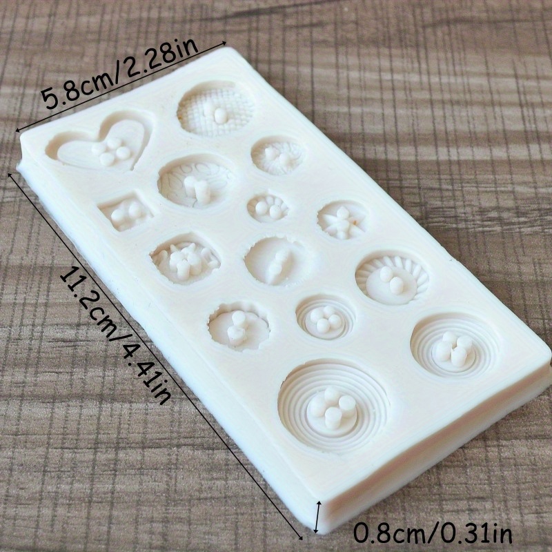 버튼 모양 실리콘 몰드 비누 및 양초 장식 도구용 실리 - Soap Making Equipment 리뷰 및 가격