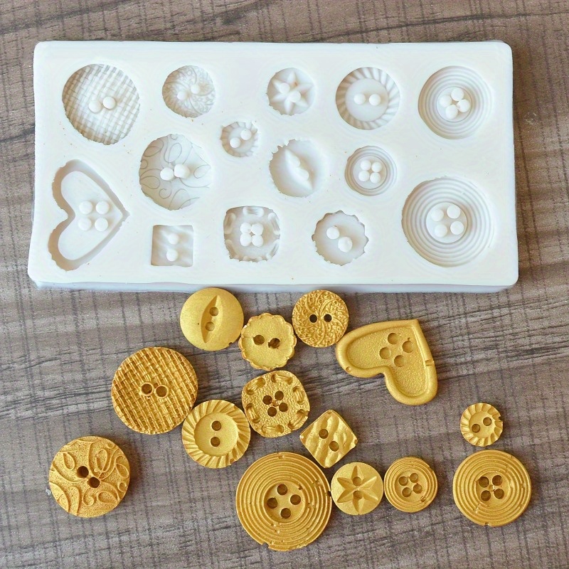 버튼 모양 실리콘 몰드 비누 및 양초 장식 도구용 실리 - Soap Making Equipment 리뷰 및 가격