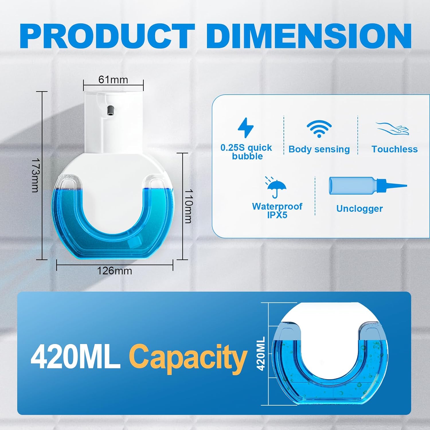 420ML 대용량 터치리스 데스크탑 또는 벽걸이형 IP - Soap Making Machine 리뷰 및 가격