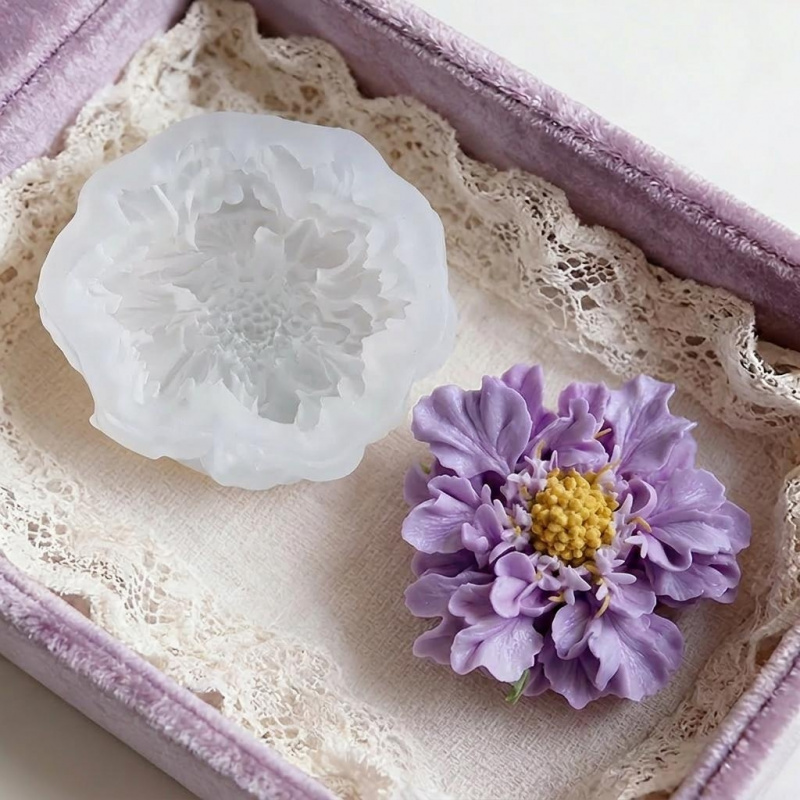 1개의 몽환적인 파란색 화분 꽃 실리콘 몰드, DIY  - Soap Making Handmade 리뷰 및 가격