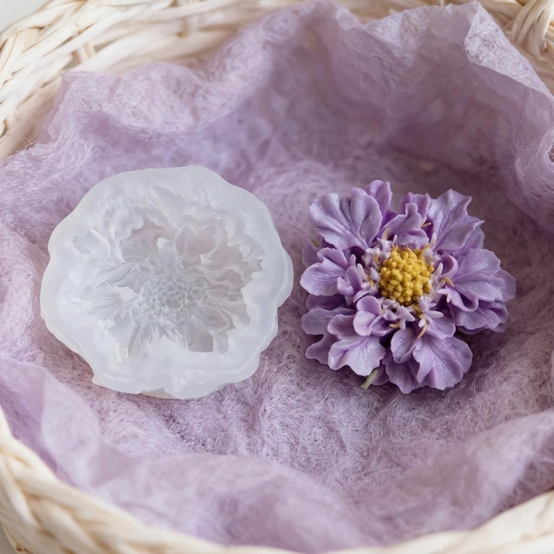 1개의 몽환적인 파란색 화분 꽃 실리콘 몰드, DIY  - Soap Making Handmade 리뷰 및 가격