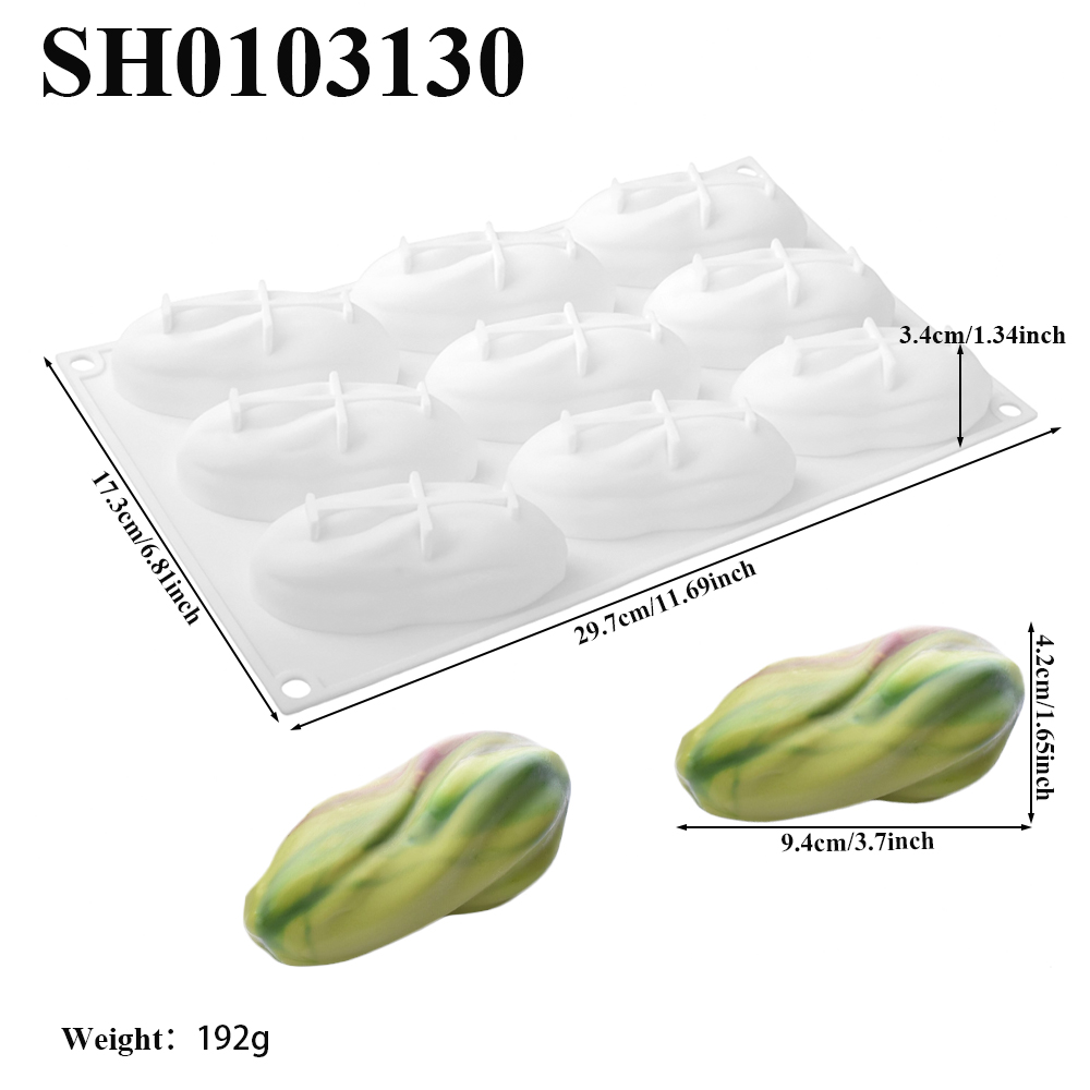 피스타치오 디자인 1구, 4구, 9구 실리콘 초콜릿 몰 - Soap Making Tools 리뷰 및 가격